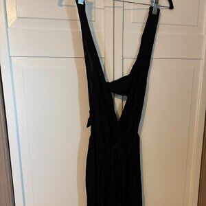 Sexy Black Dress-Backless with a tie